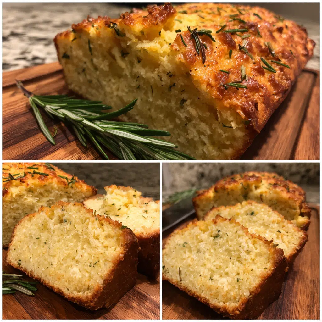 Step-by-step making of keto bread for diabetics with almond flour, flaxseed, and rosemary