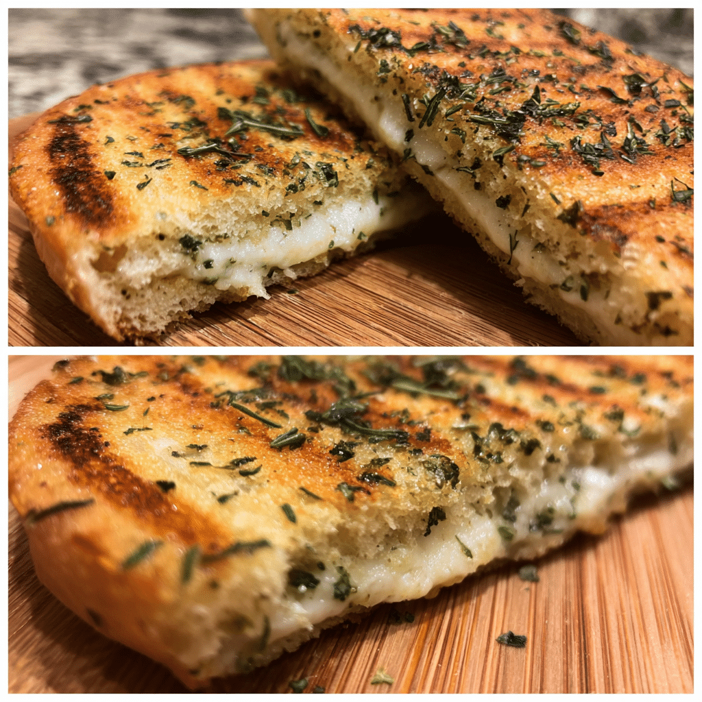 Mixing almond flour, coconut flour, flaxseed, and psyllium husk in a bowl for keto panini bread dough