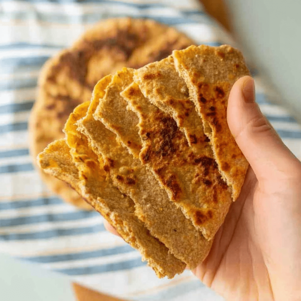 Step-by-step process of making keto pita bread dough and shaping into rounds